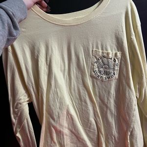 ron jon long sleeve yellow t-shirt